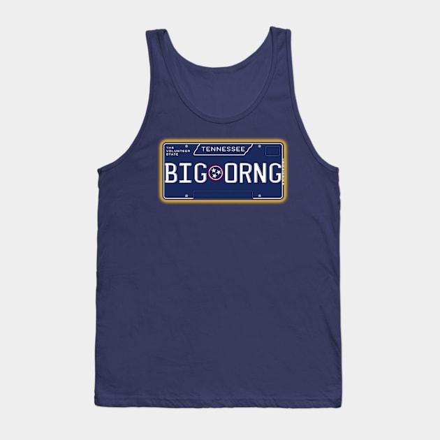 TN License Plate- BIG ORNG Tank Top by AR100AR